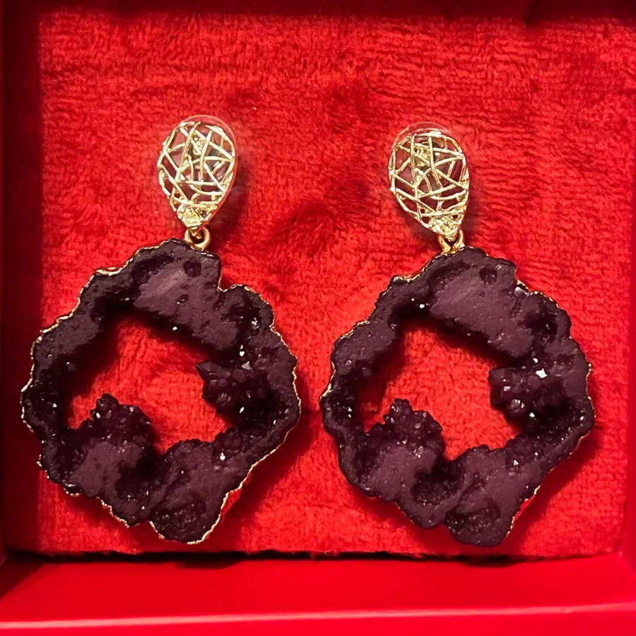 گوشواره سنگی یاقوتی