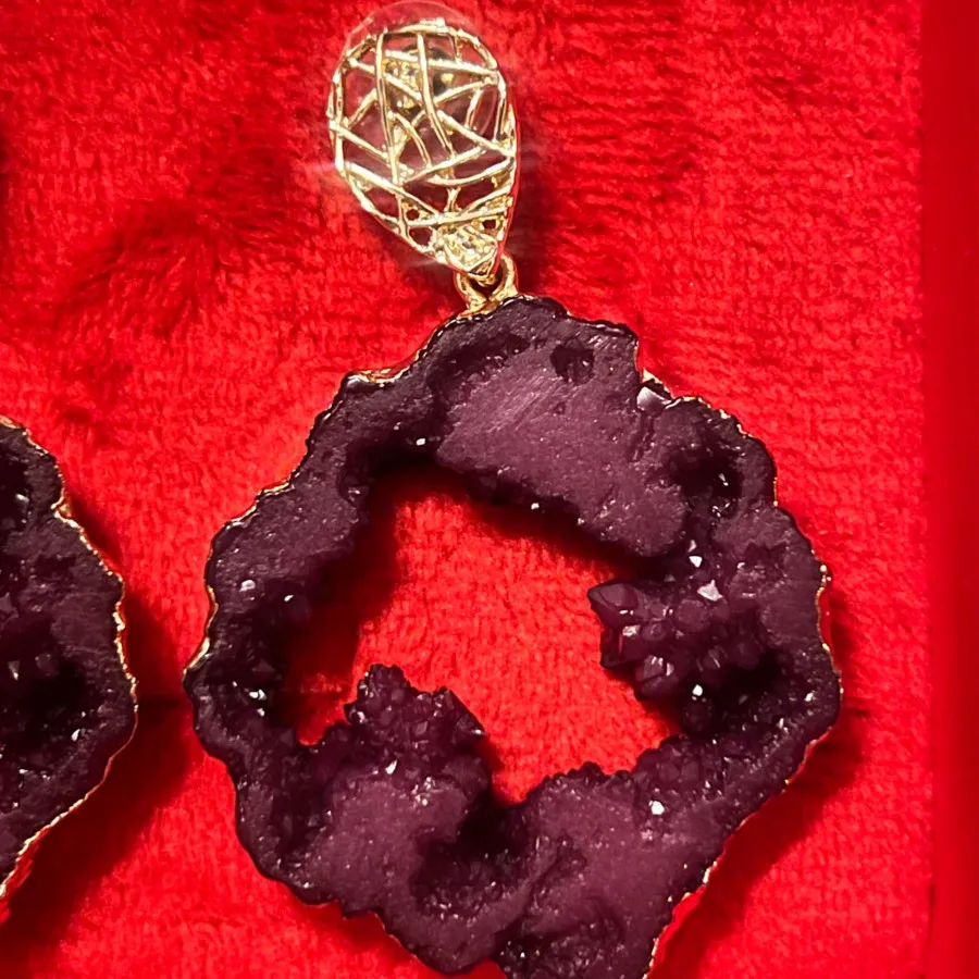 گوشواره سنگی یاقوتی