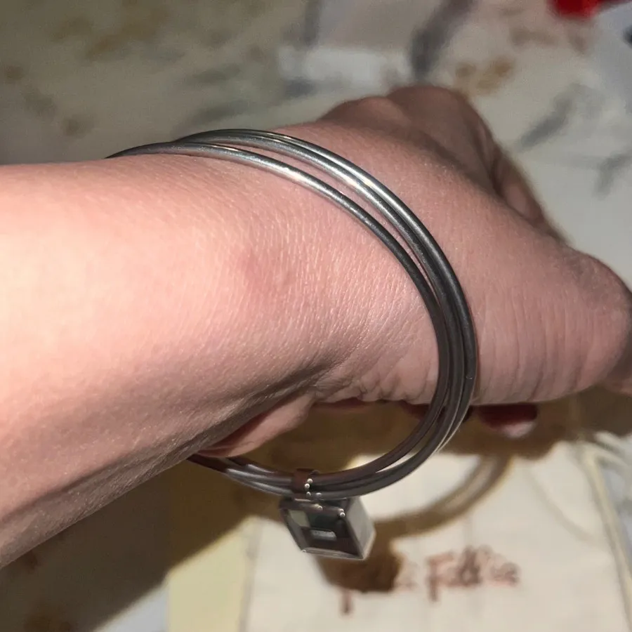 بنگل سه تایی استیل بااویز