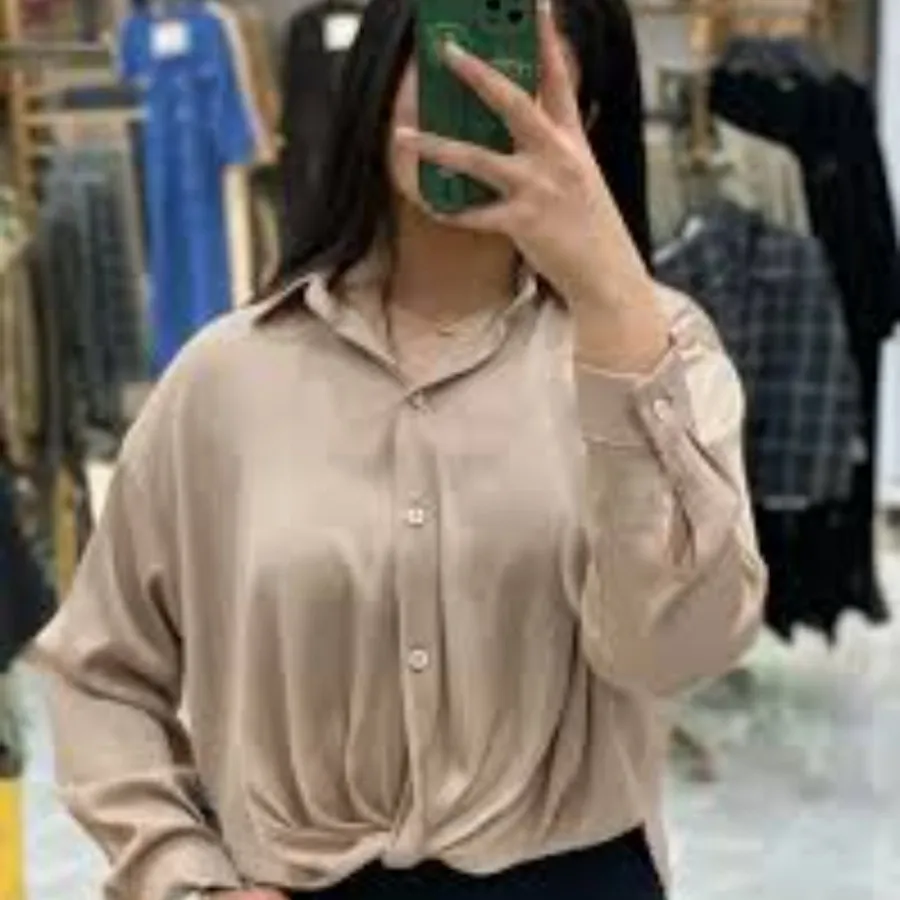 شومیز ساتن چلو پیچ