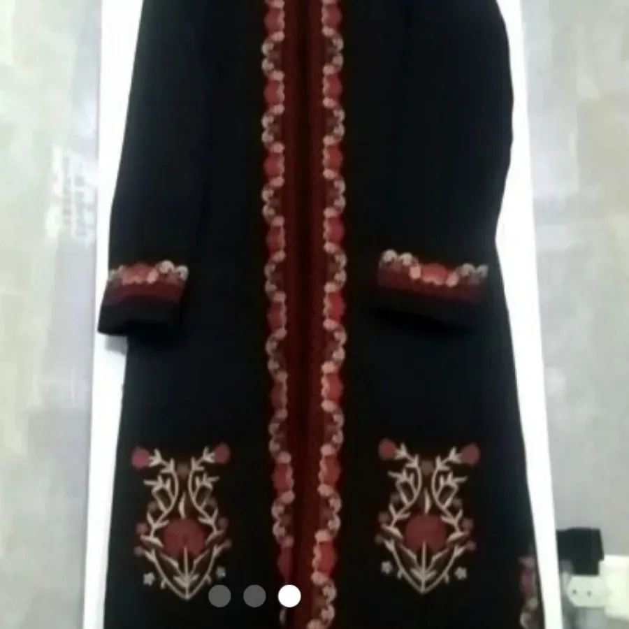 مانتو  گل دوزی