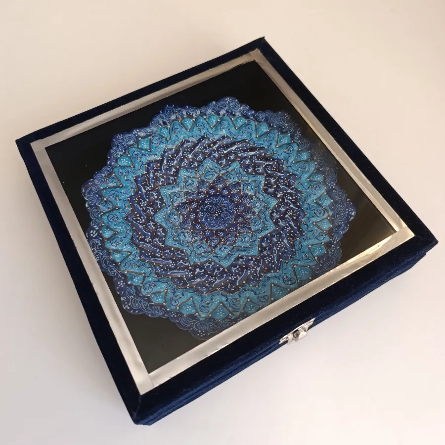 تابلو ظرف مسی میناکاری