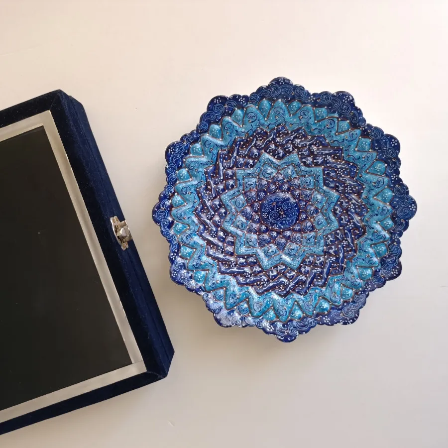 تابلو ظرف مسی میناکاری