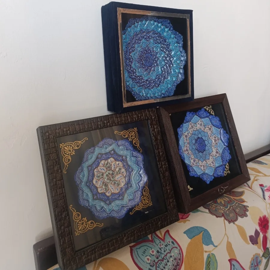 تابلو ظرف مسی میناکاری