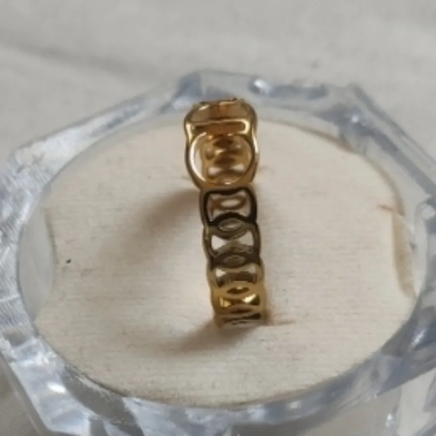 انگشتر رنگ ثابت کپی طلا