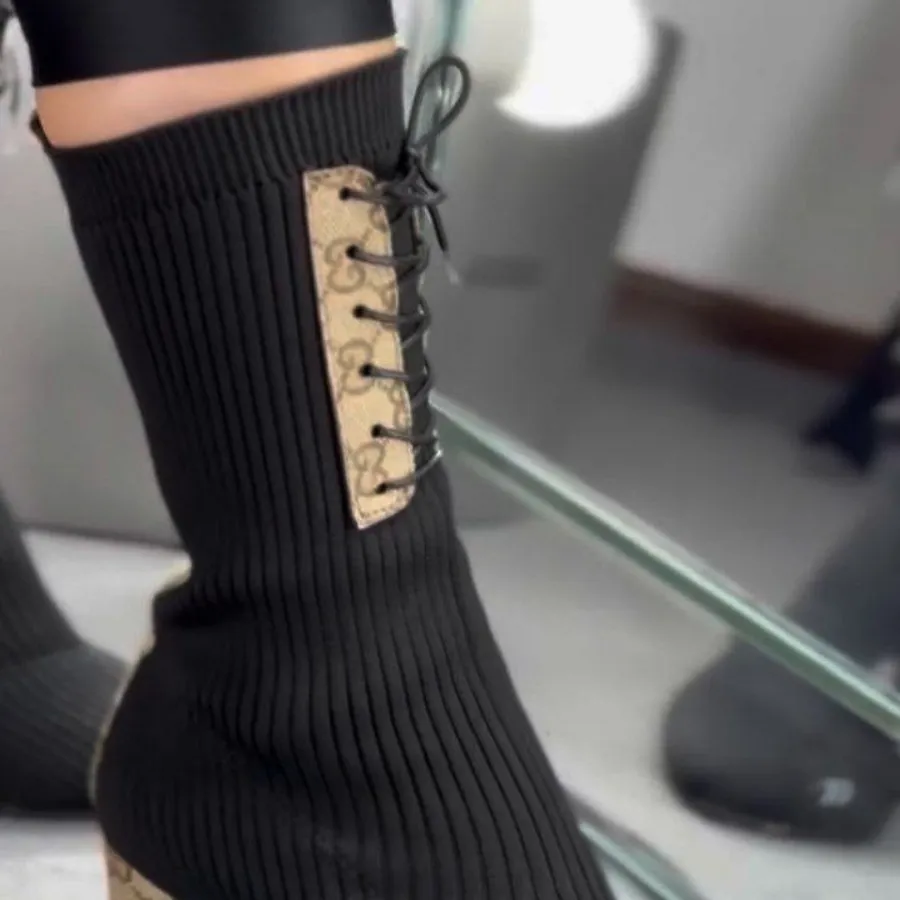 بوت بافتی با پاشنه 7سانت