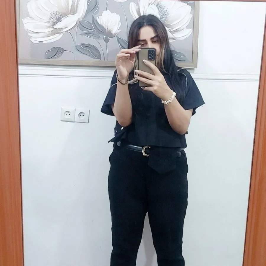 کراپ کتان مشکی