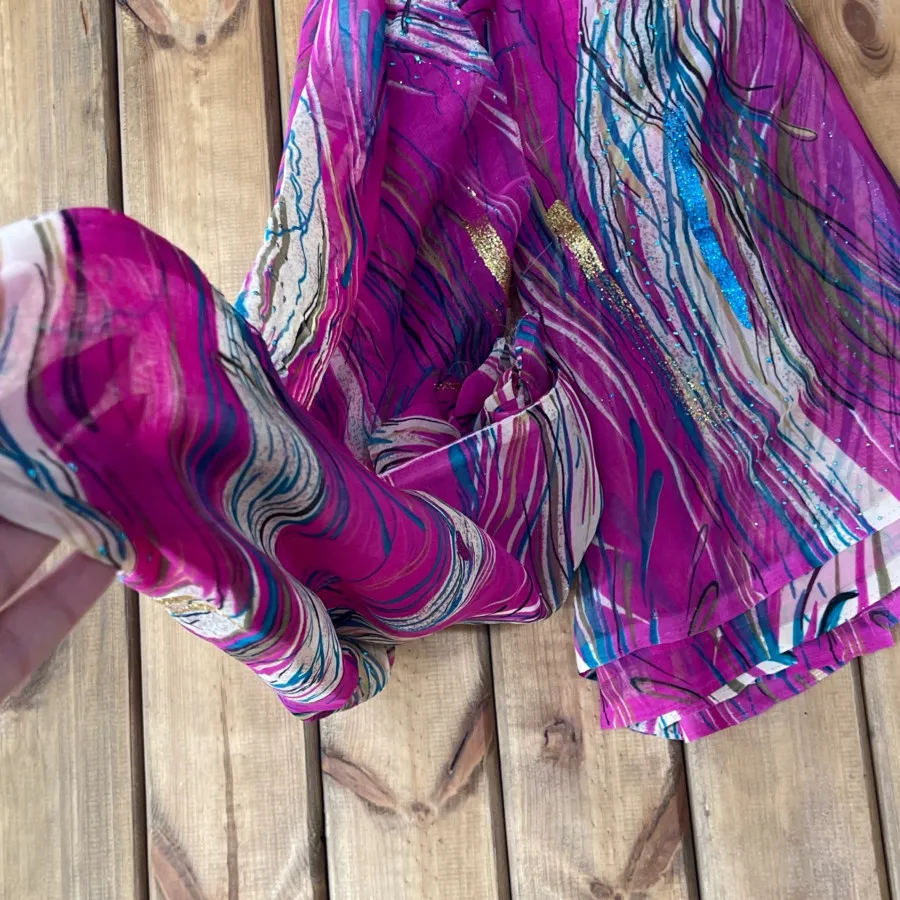 پارچه حریر سرخابی