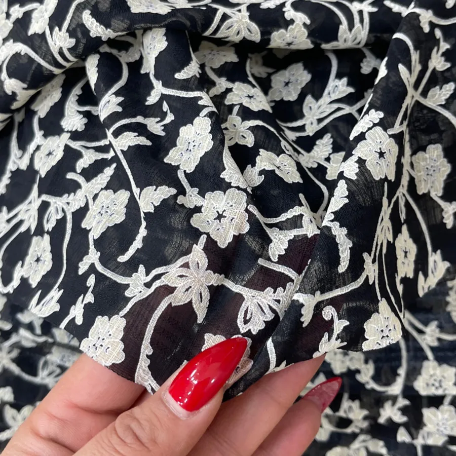 پارچه حریر گلدار