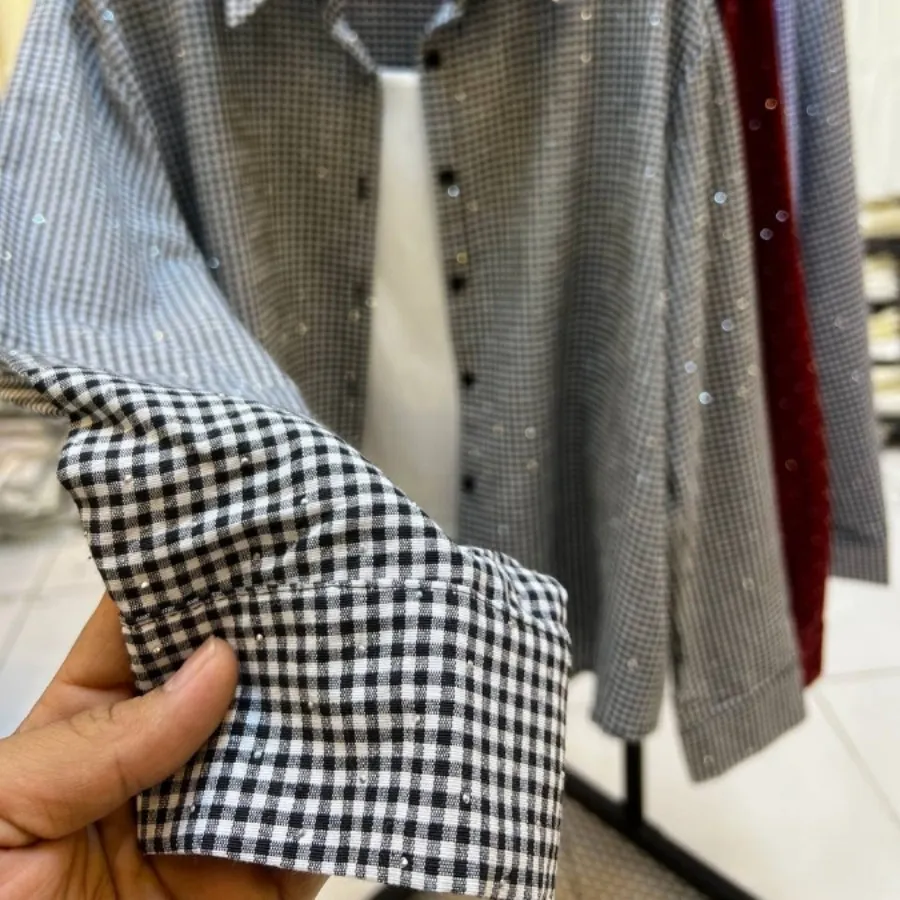 شومیز نگین دار