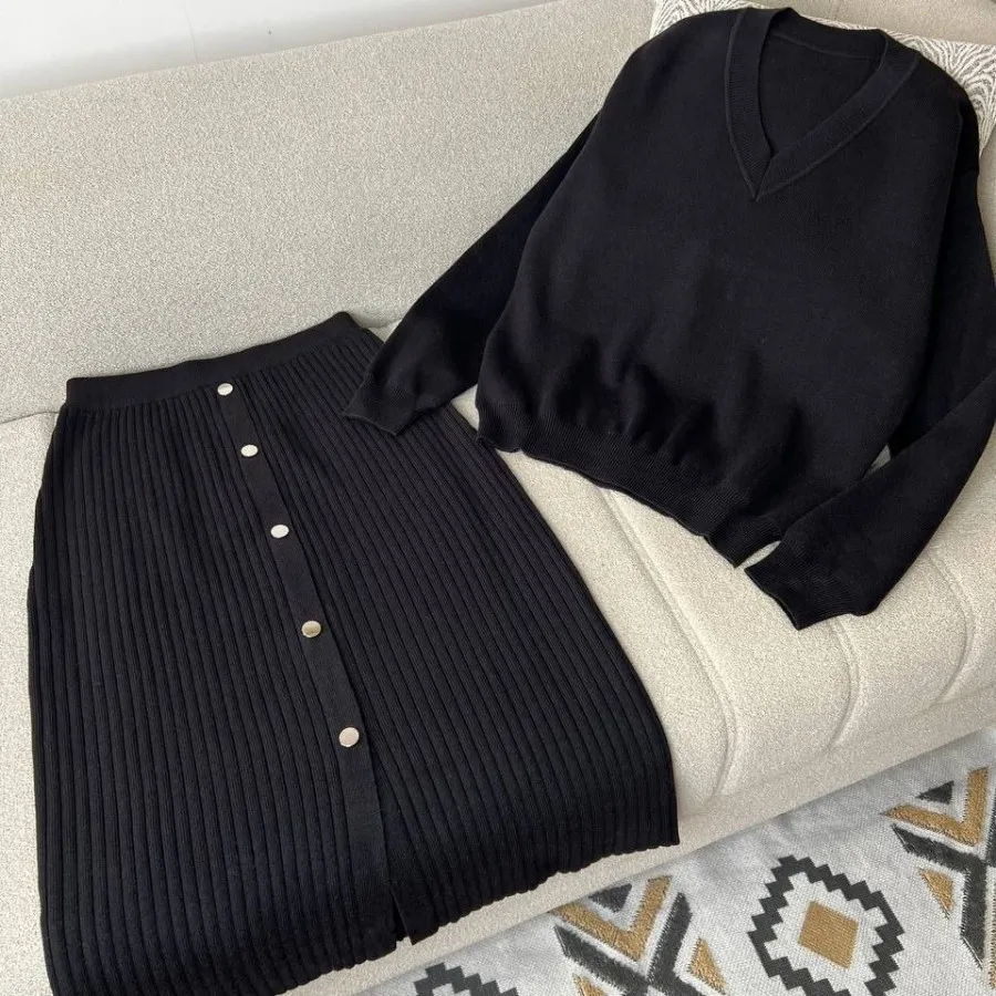 ست بلوزودامن بافت گرم