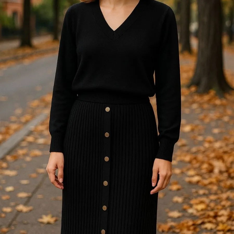 ست بلوزودامن بافت گرم