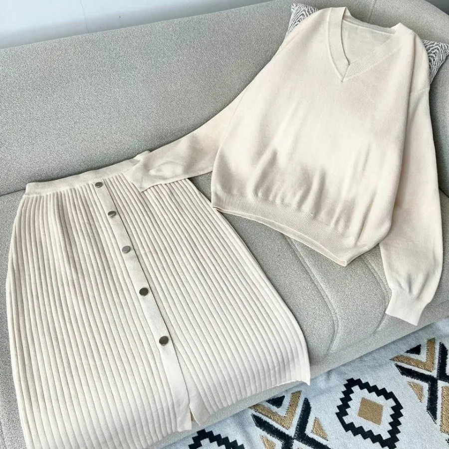 ست بلوزودامن بافت گرم