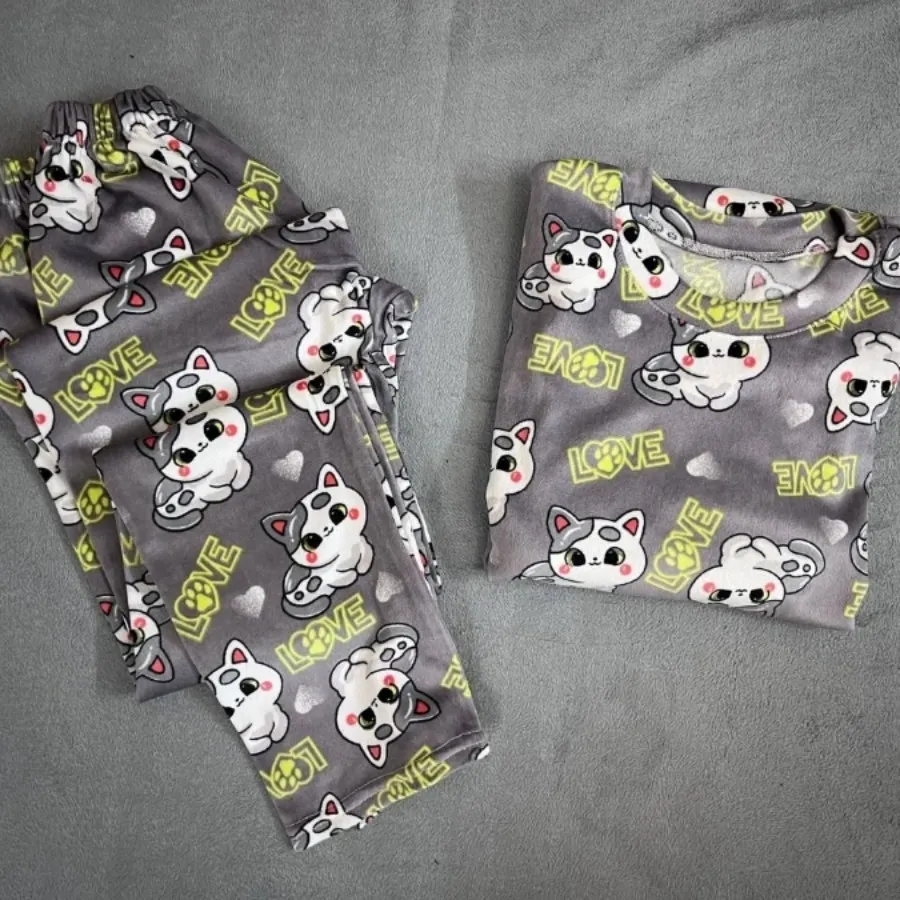 ست بلوز شلوار مخمل عروسکی