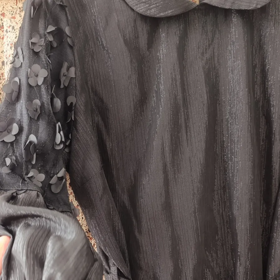 شومیز مشکی لمه دار