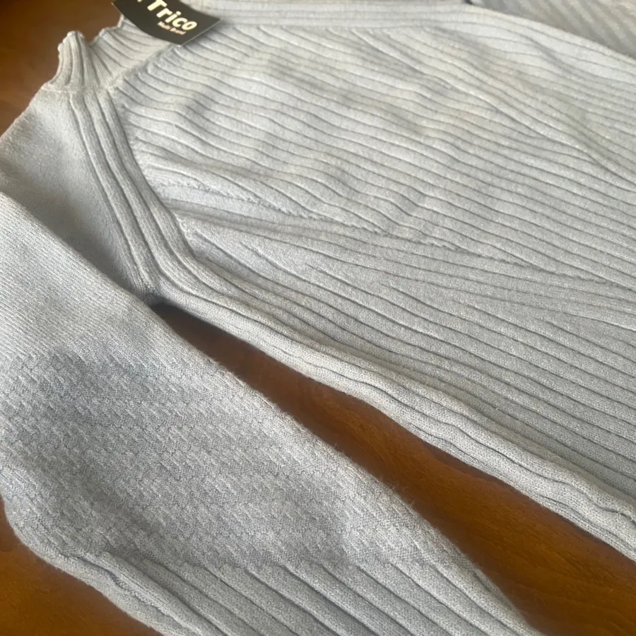 پلیور بافت آبی آسمانی