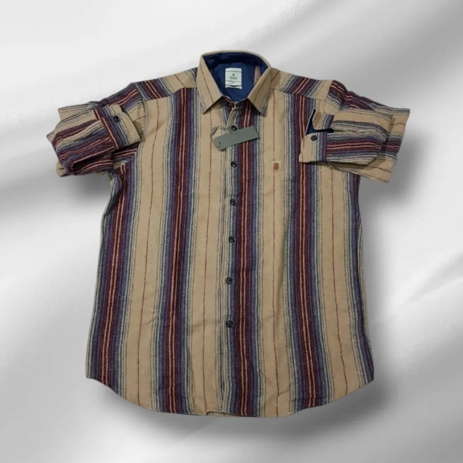 پیراهن پشمی راه راه