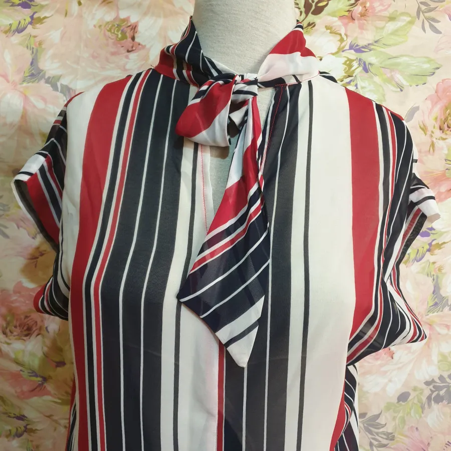 شومیز حریر راه راه