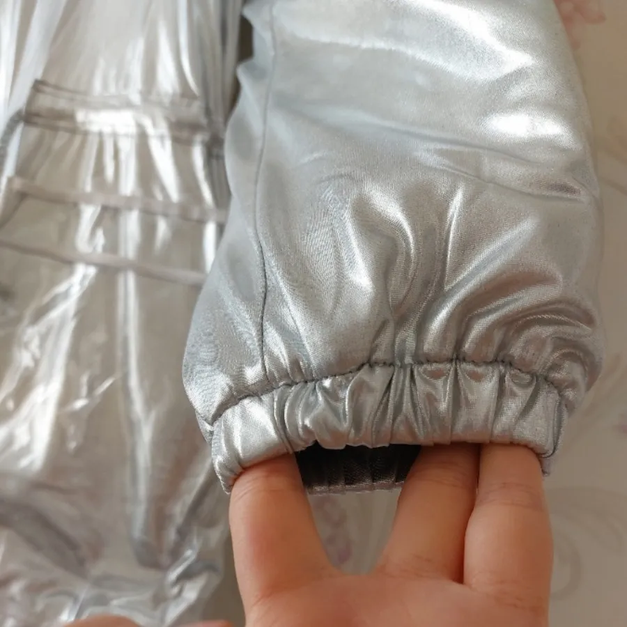 کاپشن نقره ای دخترانه سبک