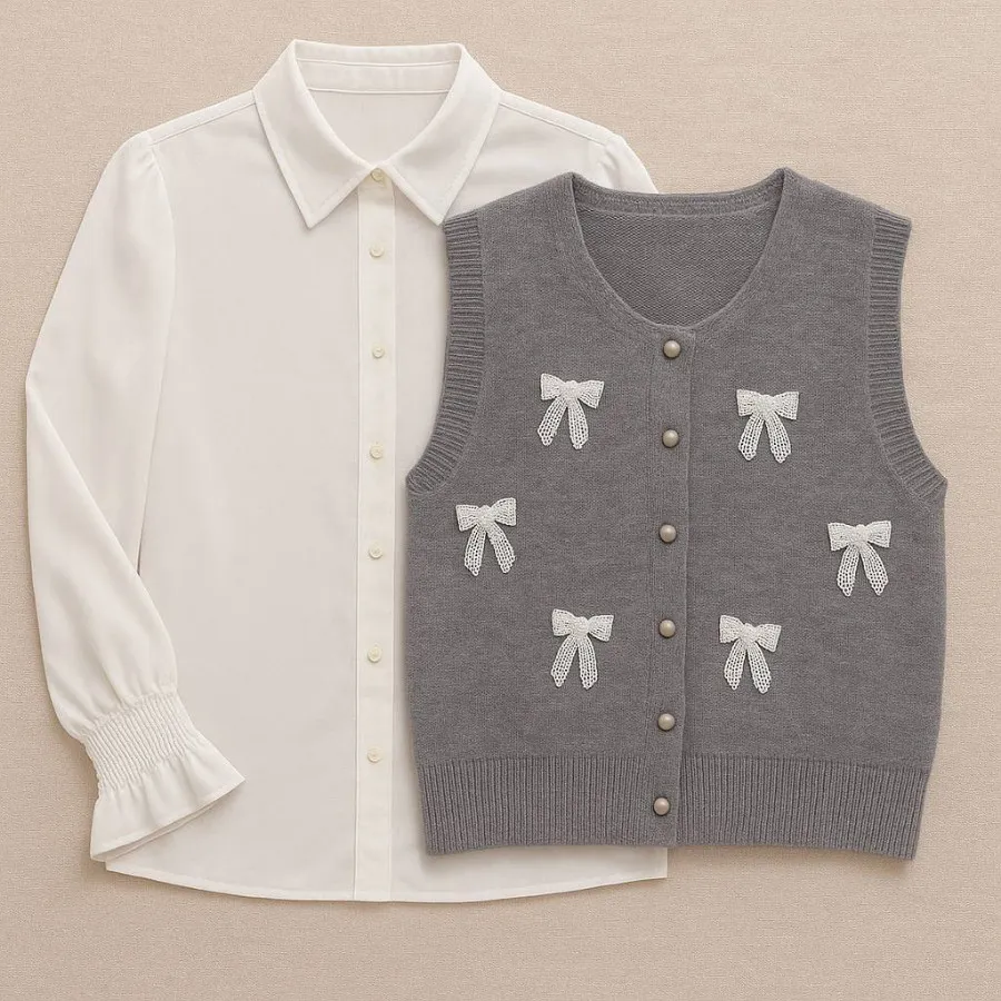 ست شومیز وست بافت گپ