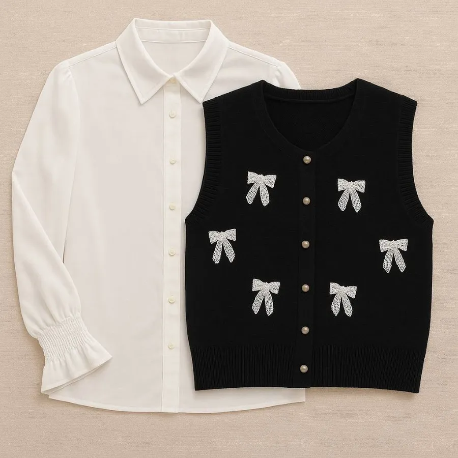 ست شومیز وست بافت گپ