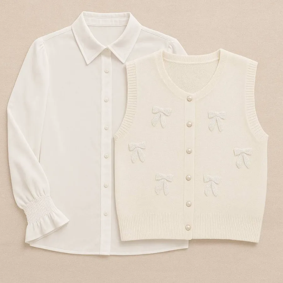 ست شومیز وست بافت گپ