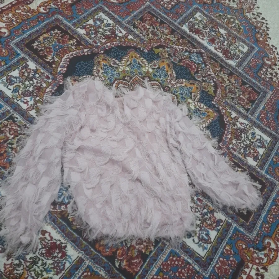 شومیز حریر ریش دار