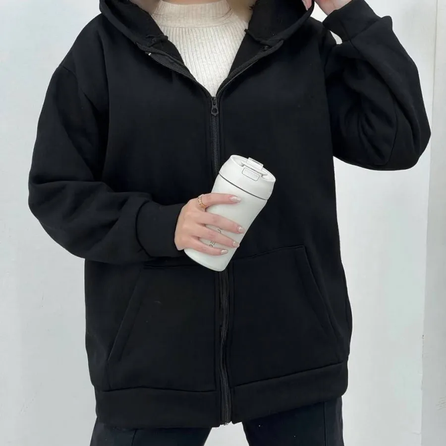 سوییشرت مشکی دورس کرکی