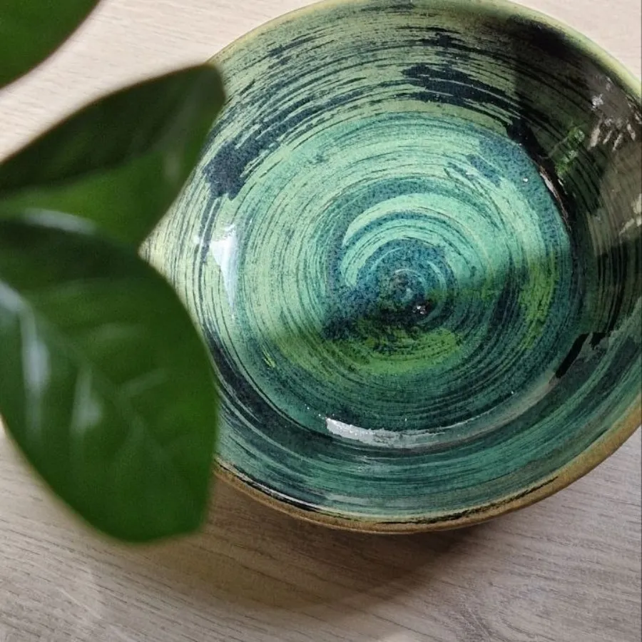 بشقاب سفالی دست ساز