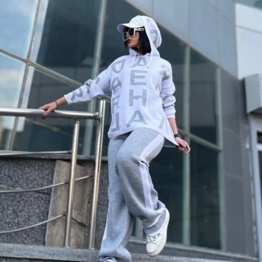 بلوز شلوار حروفی بافت