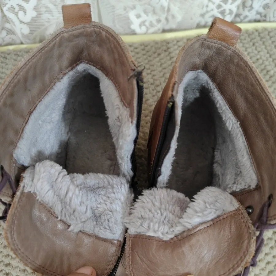 کفش نیم پوت چرم ترک