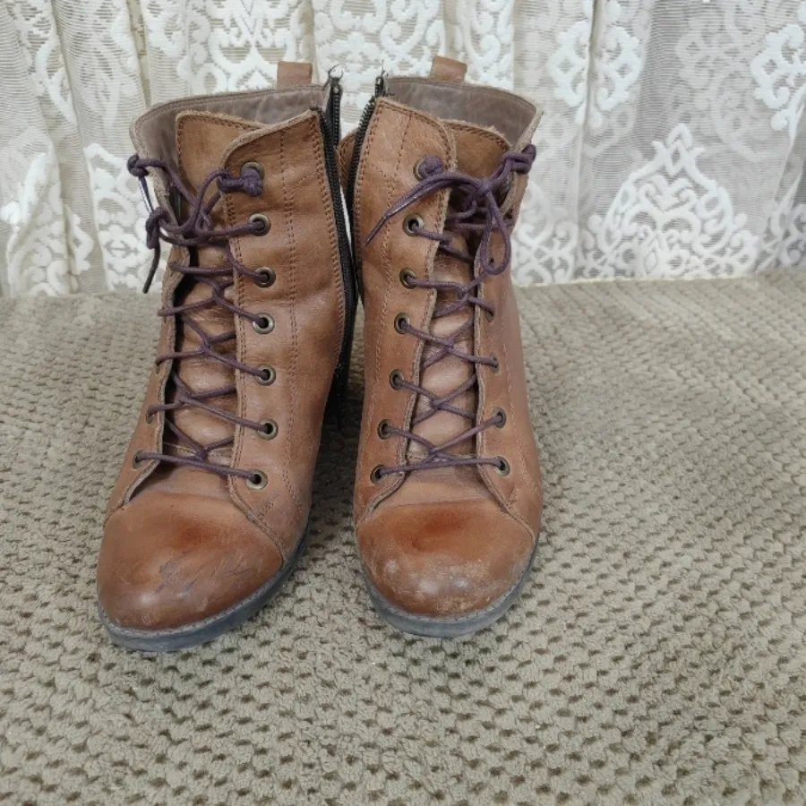 کفش نیم پوت چرم ترک