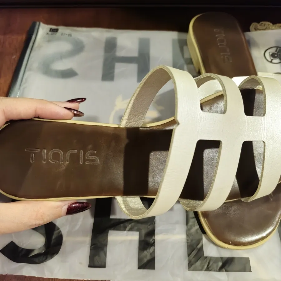 دمپایی صدفی کفه چرم