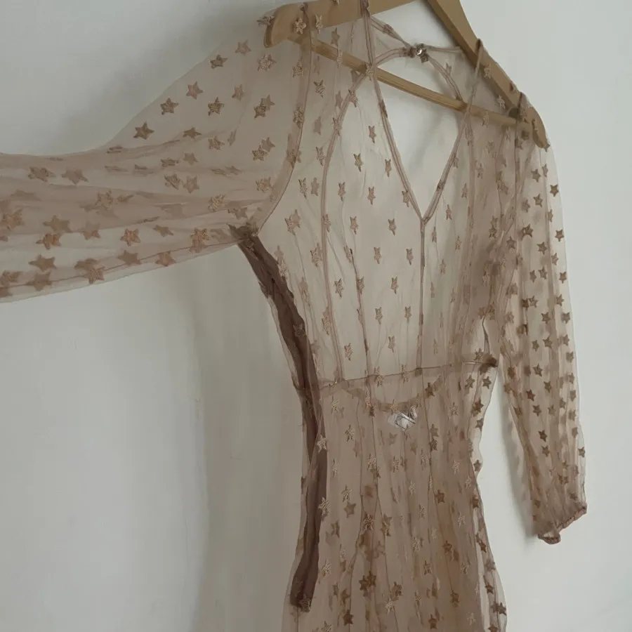 پیراهن توری ستاره ای