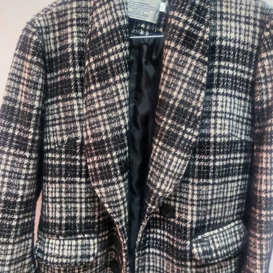 پالتو یقه آرشال  چهارخانه