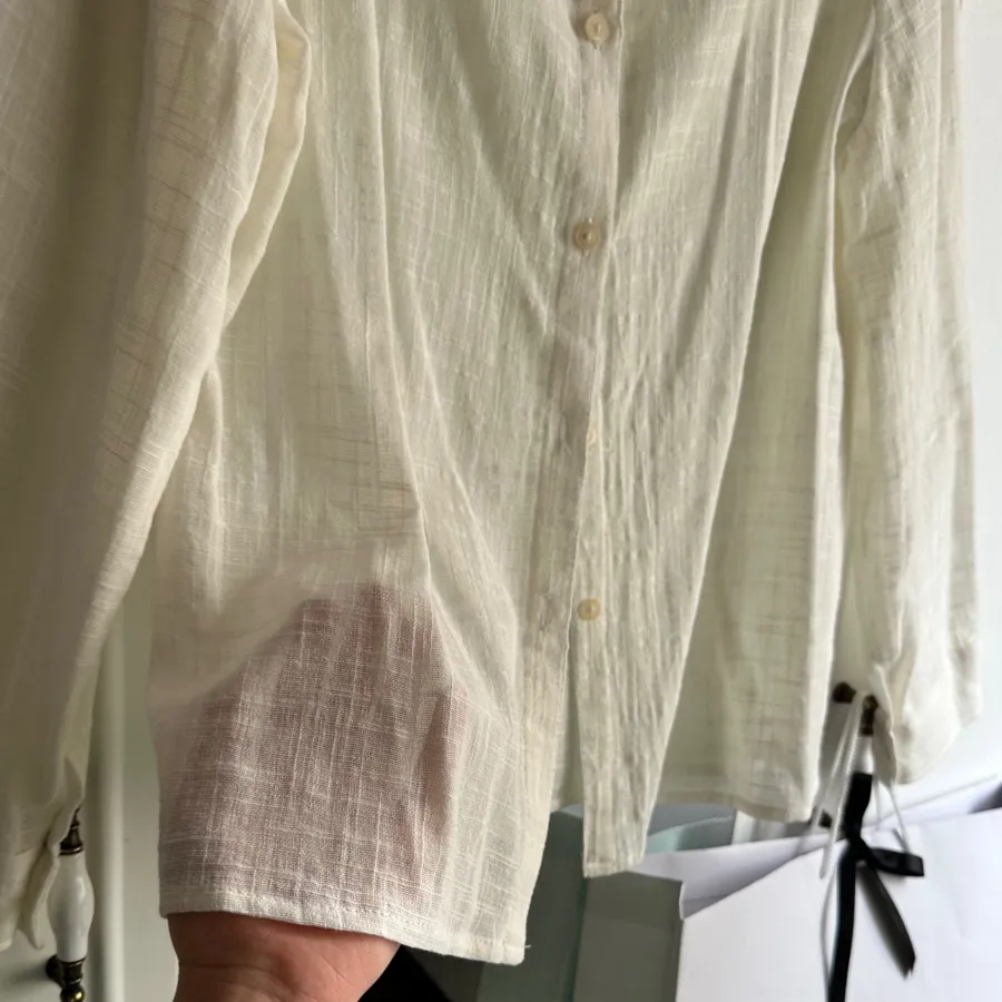 شومیز نخی سفید