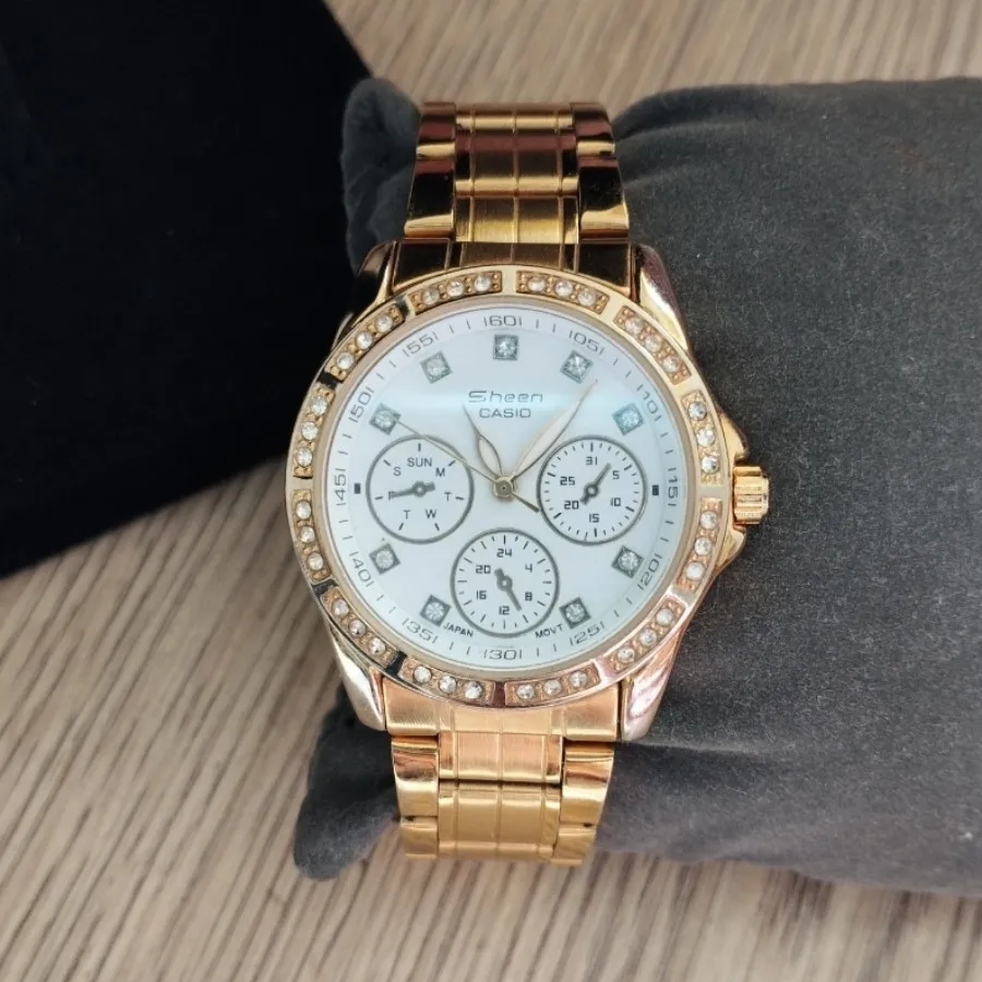 ساعت استیل فول نگین