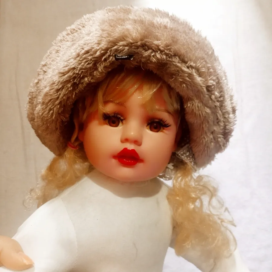 کاپشن کلاه خز تدی سفید