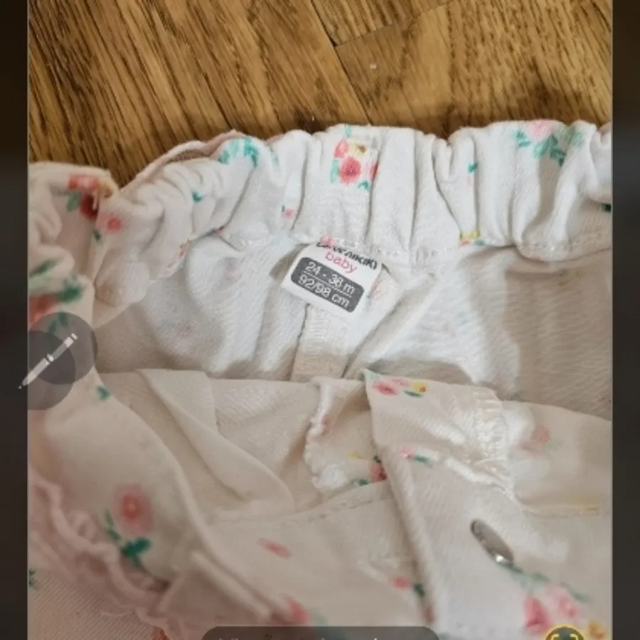 شلوارک جین گلگلی ال سی