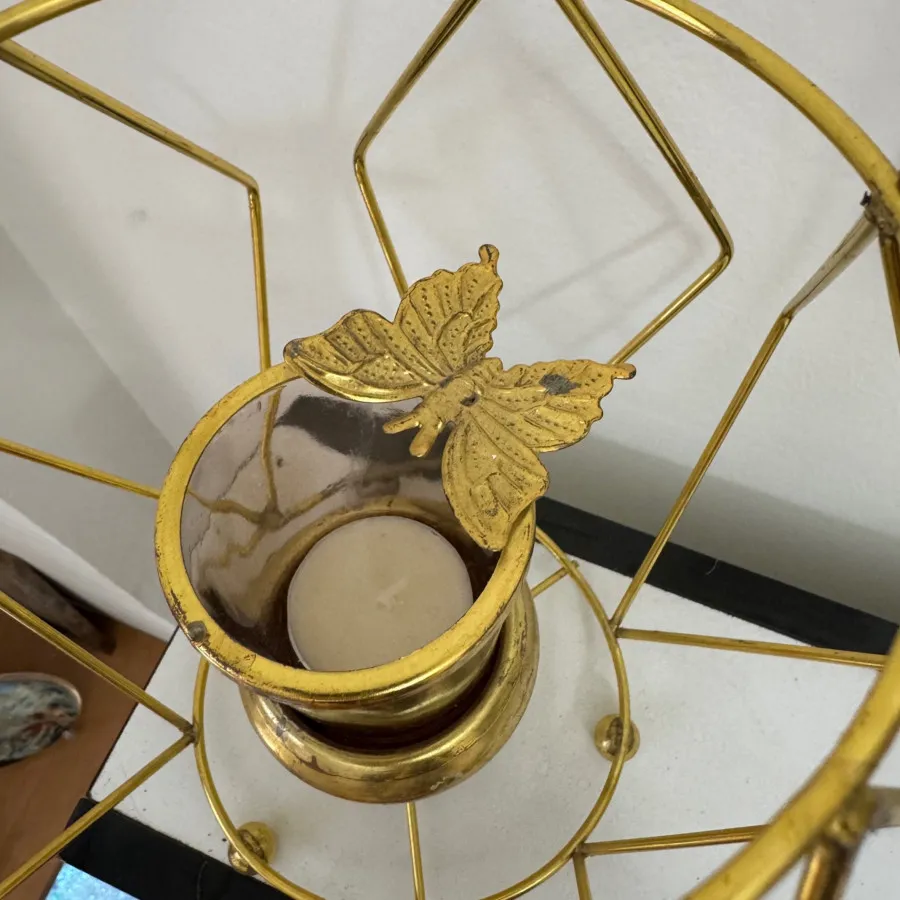 جا شمعی پروانه ای فرفوژه