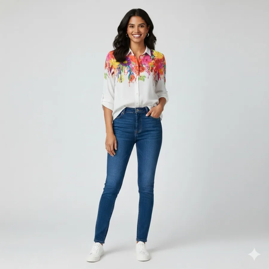 شومیز آبرنگی