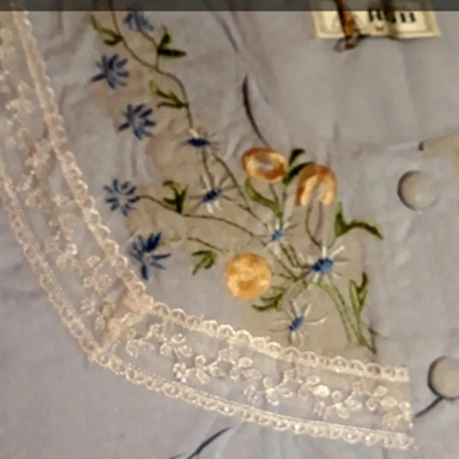 پیراهن تترون گلدوزی