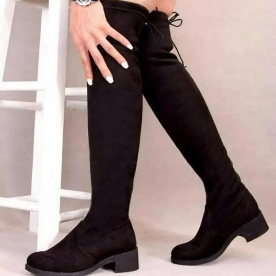 چکمه بالای زانوچرم وسوییت