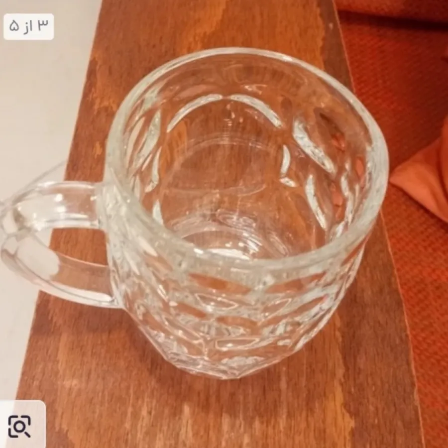 لیوان کریستال نقشدار