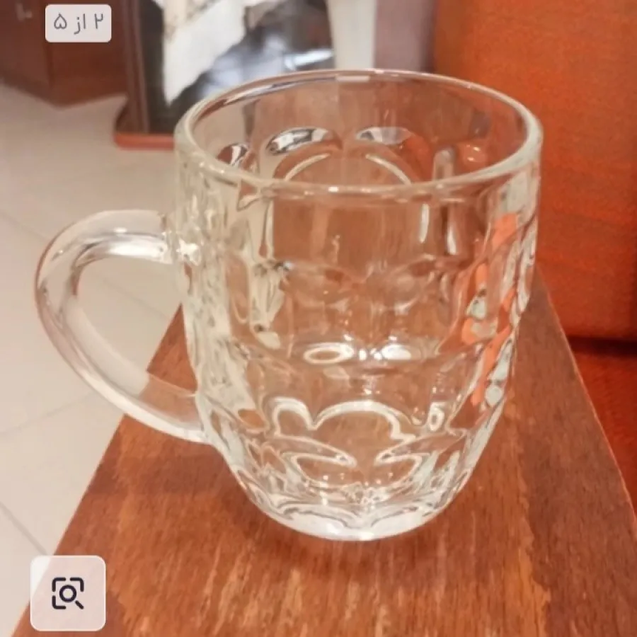 لیوان کریستال نقشدار