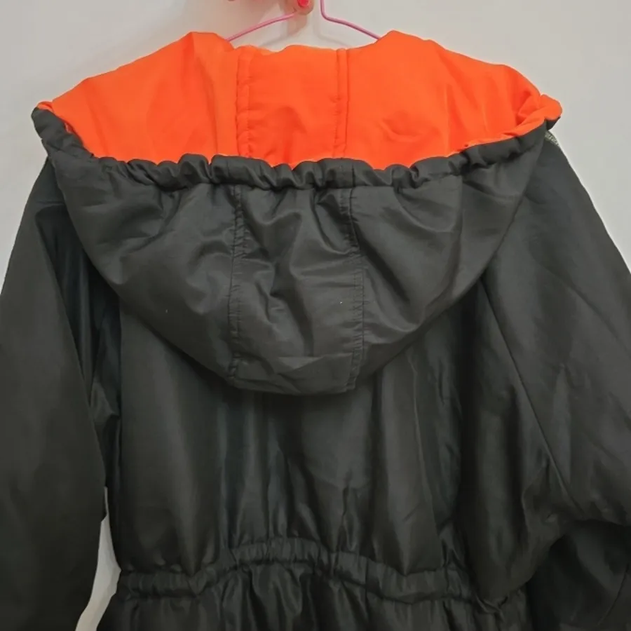 کاپشن کلاه دار دو رنگ