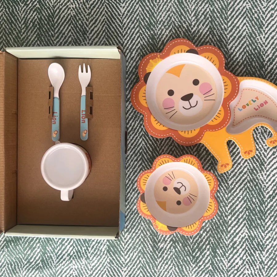 ظرف غذای بامبو کودک