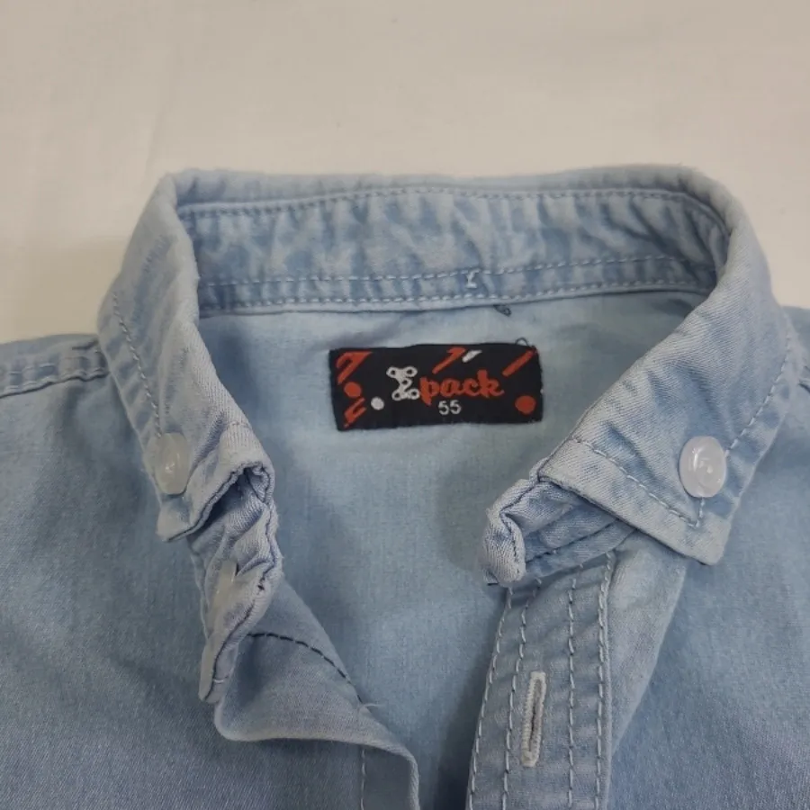 پیراهن جین کاغذی پسرانه