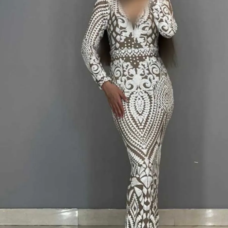 لباس مجلسی نامزدی پولکی