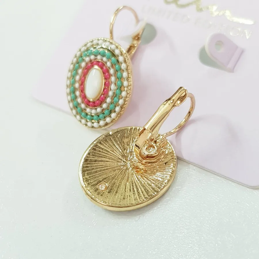 گوشواره قفلی طلایی سنتی